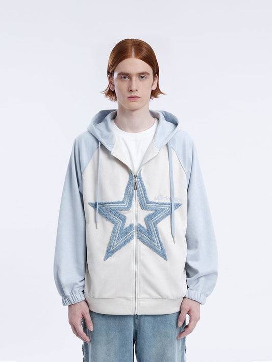 Star Patchwork Hoodie