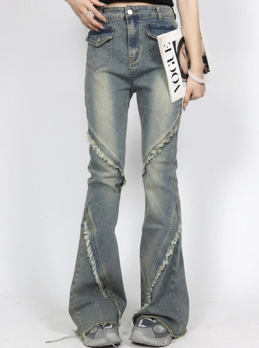 "Street Star" Vintage Flared Jeans