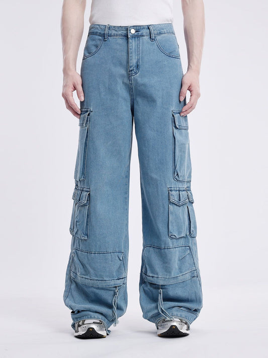 Multi Pocket Loose Jeans