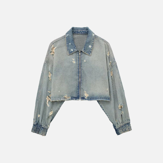 "Street Star" Fringe Denim Jacket