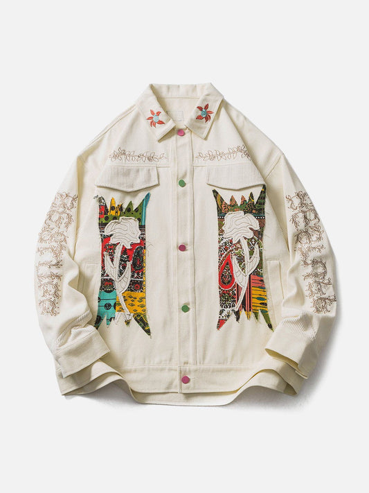 "Street Star" Flower Embroidery Jacket