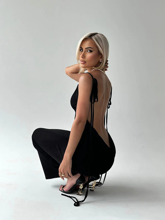 SERENA BACKLESS MAXI ELBİSE